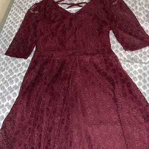Love fire dress size medium- maroon